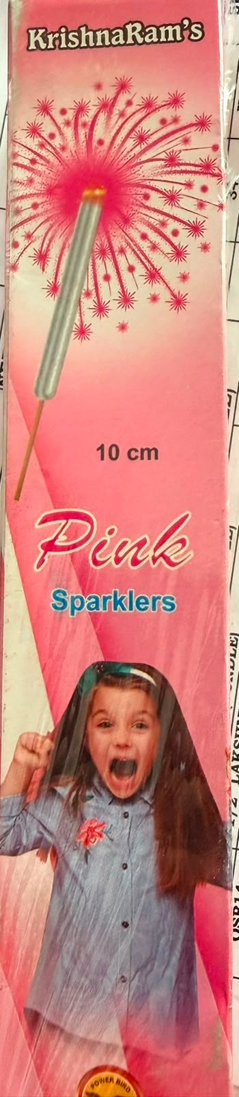 10cm PINK SPARKLERS